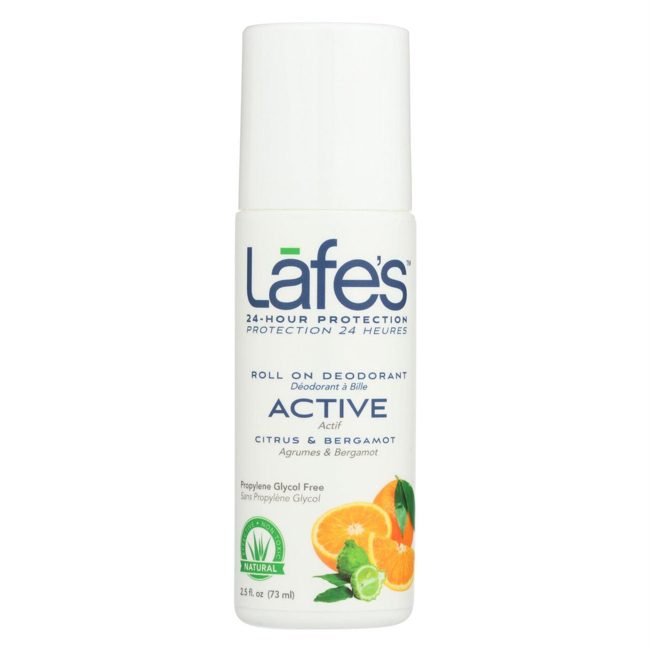 Lafe's Roll-On Deodorant Active - Citrus & Bergamot (1x2.5 OZ)