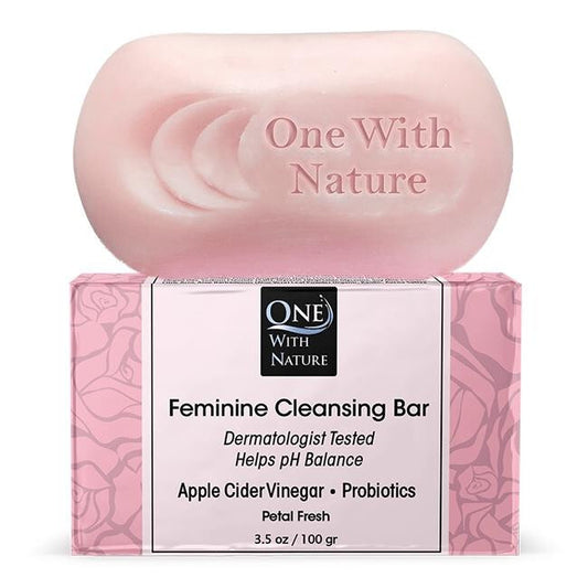 One With Nature - Feminine Cleaning Bar - Petal Fresh (3 x 3.5 oz)