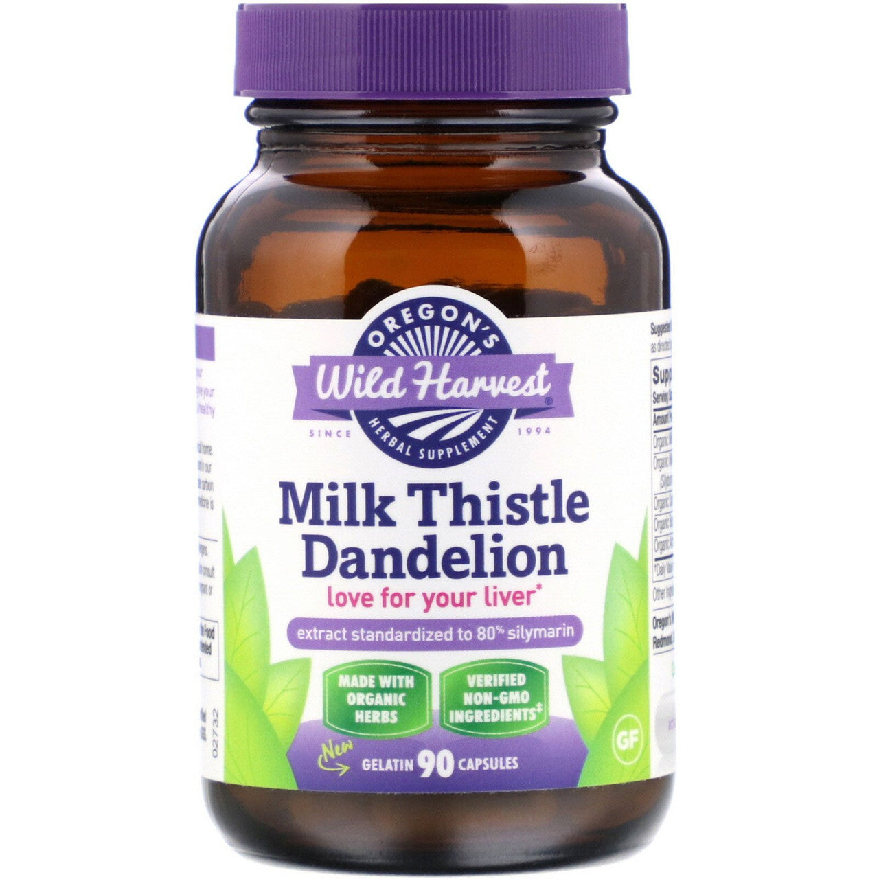 Oregon's Wild Harvest Milk Thstle Dandlion (1x90VCAP)