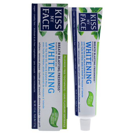 Kiss My Face - Whitening Anti Cavity Toothpaste (1 x 4.5 oz)