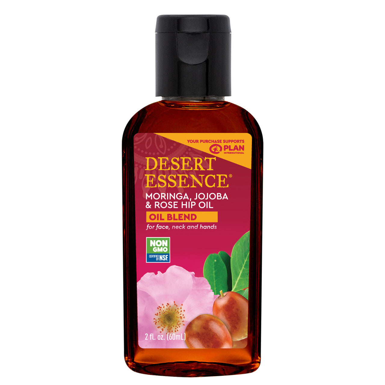 Desert Essence Jojoba Moringa Rose Hip Oil (1x2 OZ)